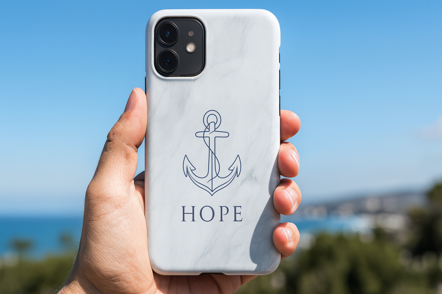 Hope Marble Nautical Snap Case
