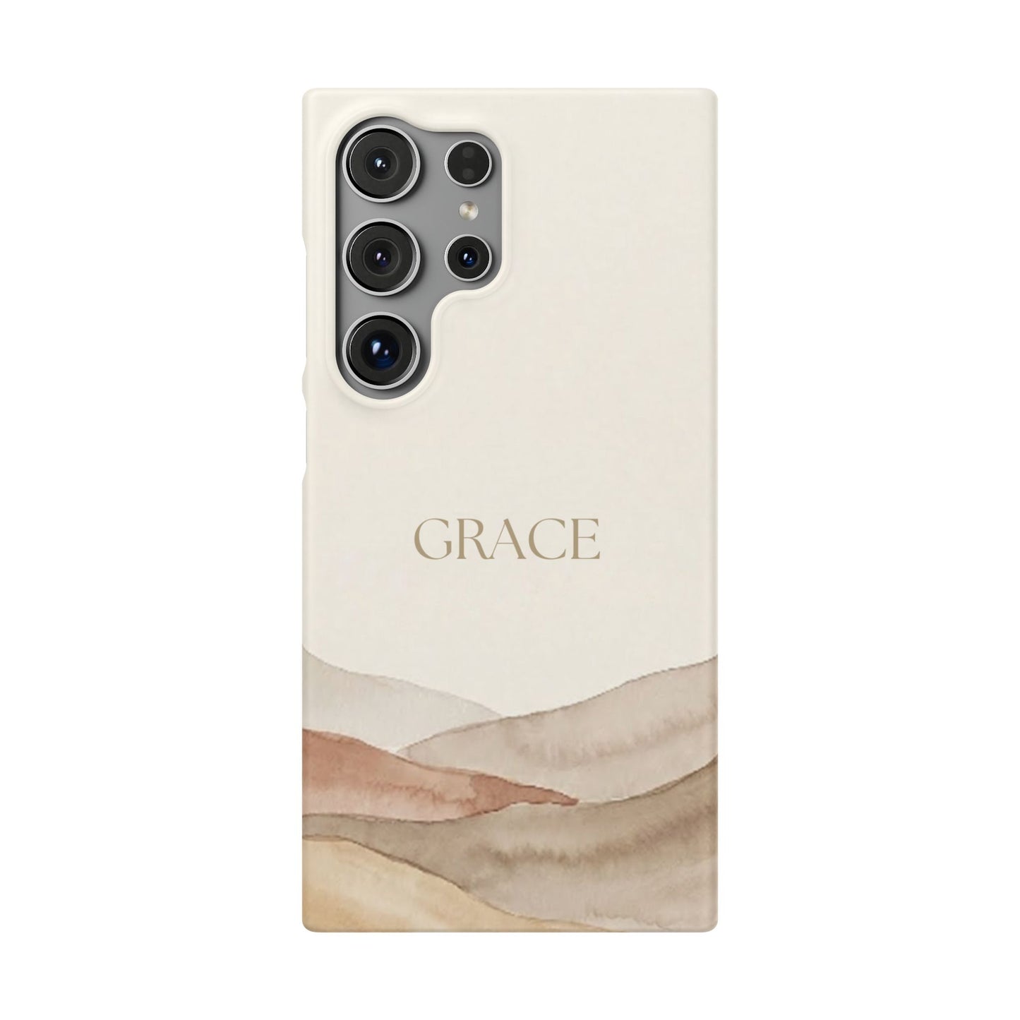 Grace Neutral Watercolour Snap Case
