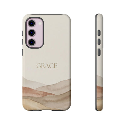 Grace Watercolor Mountains Tough Phone Case