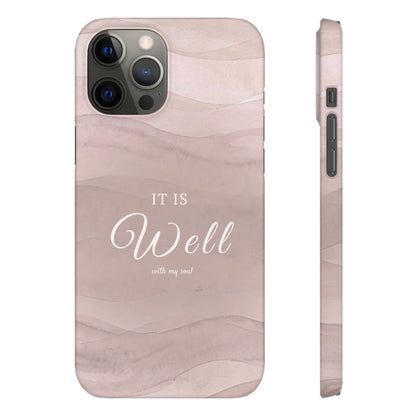 It Is Well Pink Snap Case