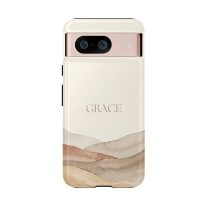 Grace Watercolor Mountains Tough Phone Case