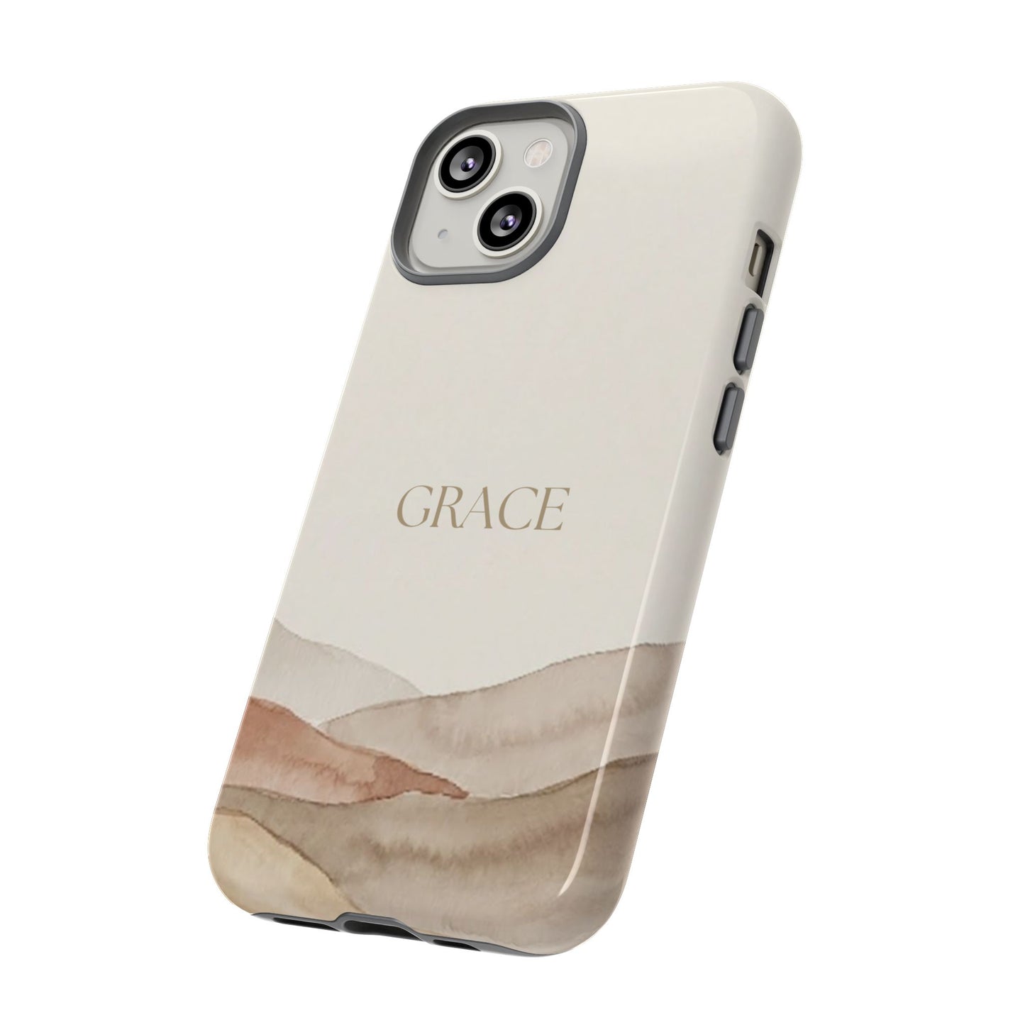 Grace Watercolor Mountains Tough Phone Case