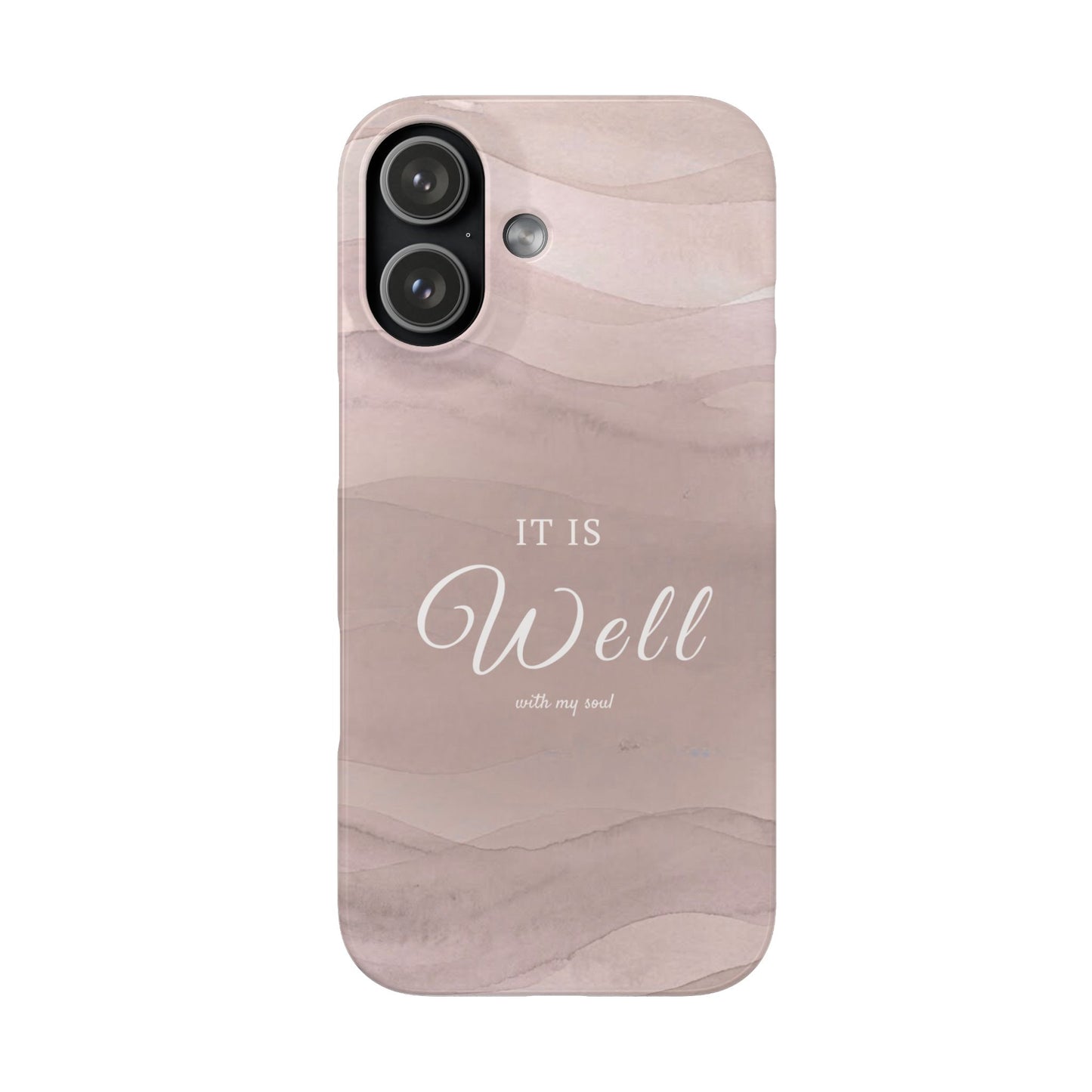 It Is Well Pink Snap Case