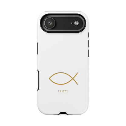 Gold Ichthys Fish Phone Case