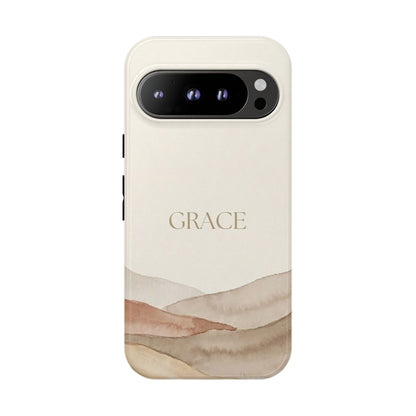 Grace Watercolor Mountains Tough Phone Case
