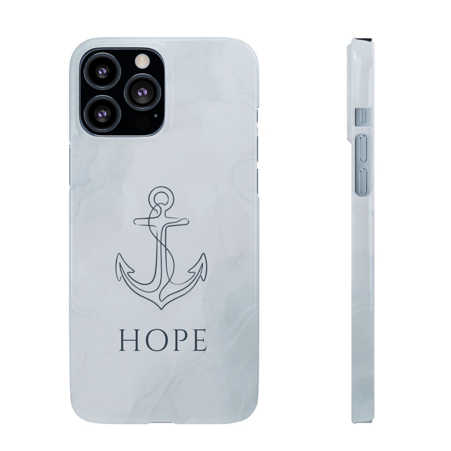 Hope Marble Nautical Snap Case