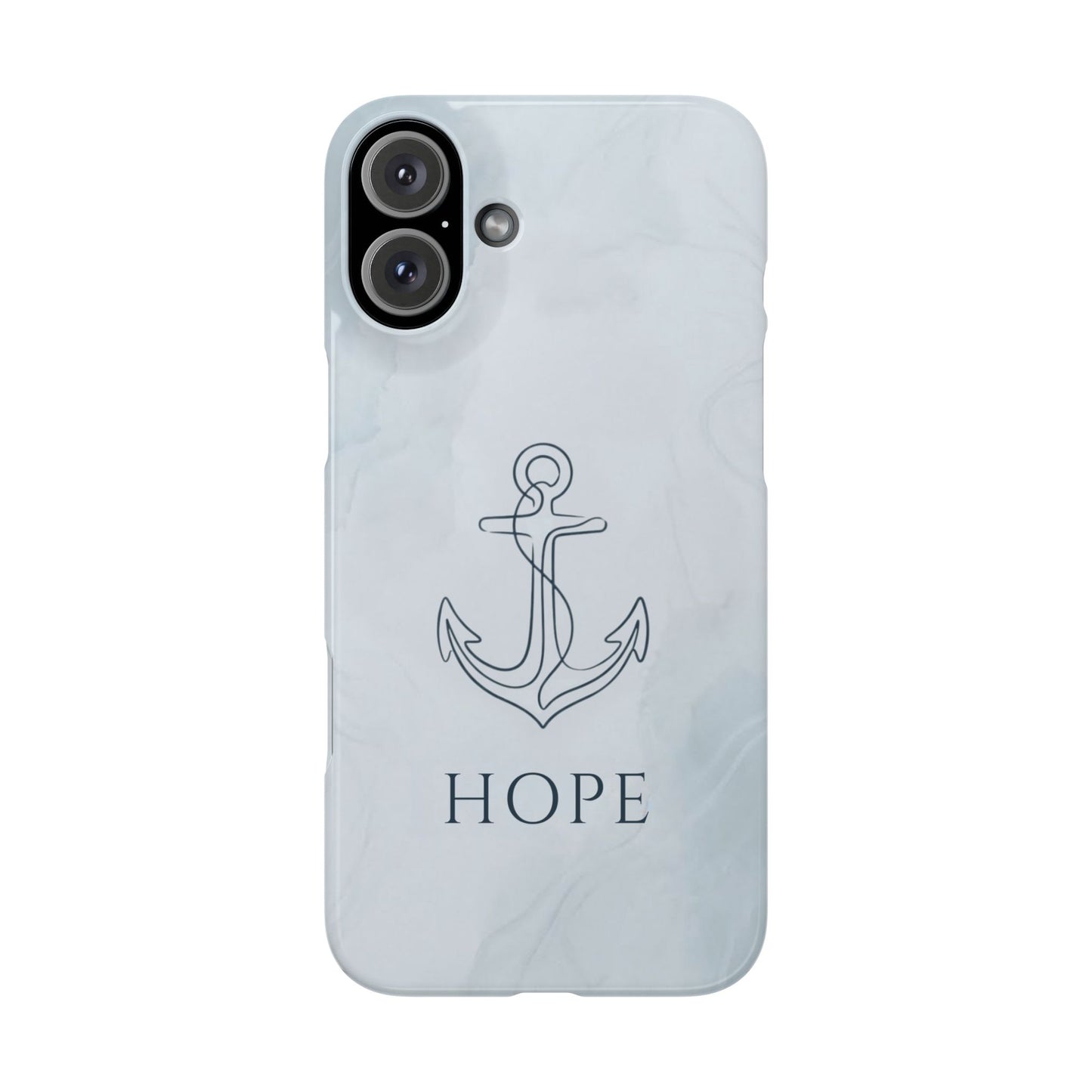 Hope Marble Nautical Snap Case