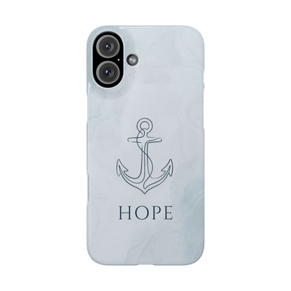 Hope Marble Nautical Snap Case