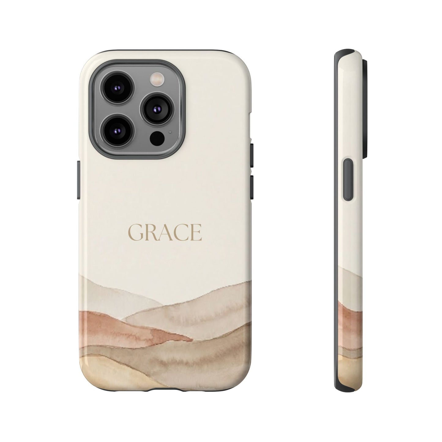 Grace Watercolor Mountains Tough Phone Case