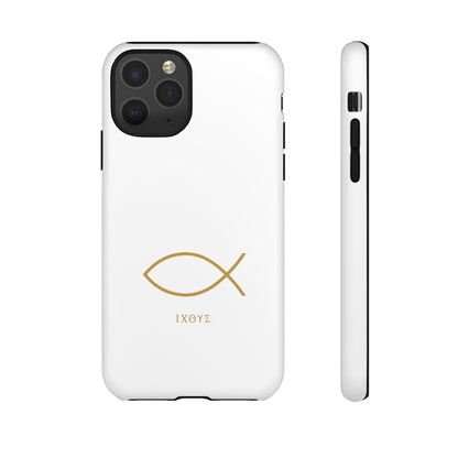 Gold Ichthys Fish Phone Case