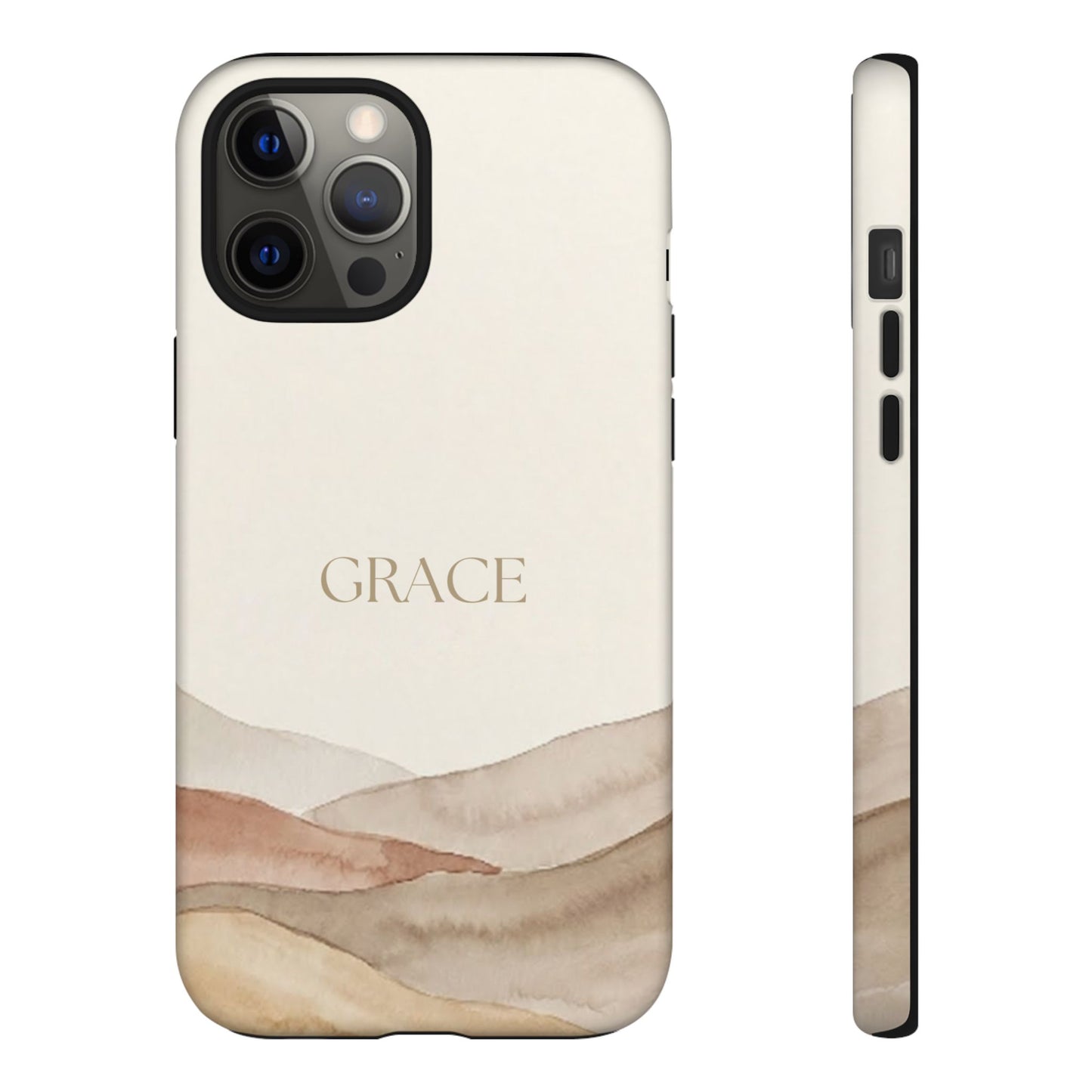 Grace Watercolor Mountains Tough Phone Case