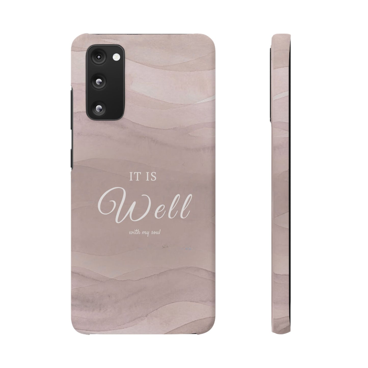 It Is Well Pink Snap Case