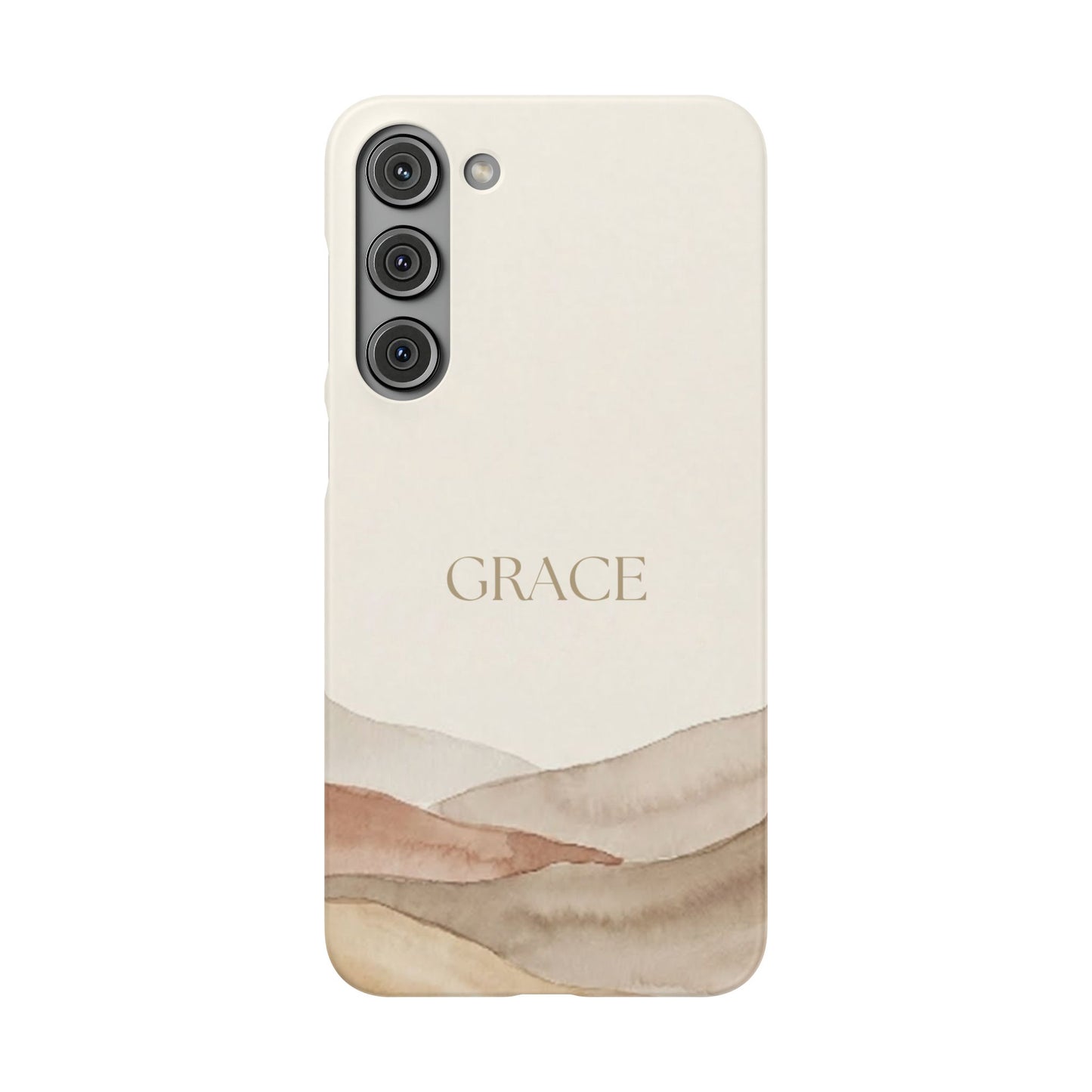 Grace Neutral Watercolour Snap Case