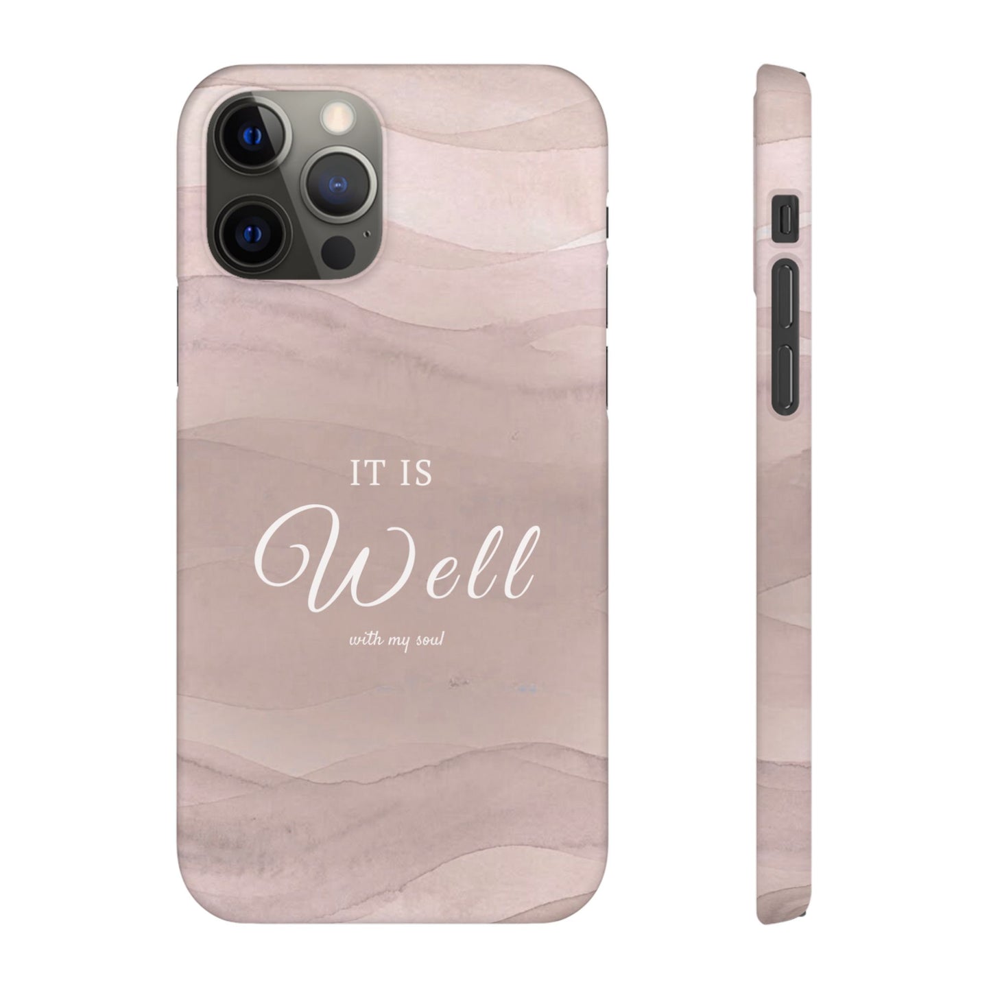 It Is Well Pink Snap Case