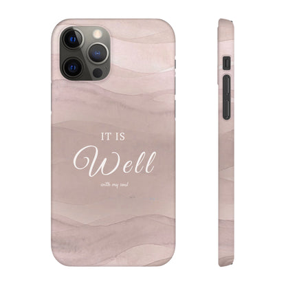 It Is Well Pink Snap Case