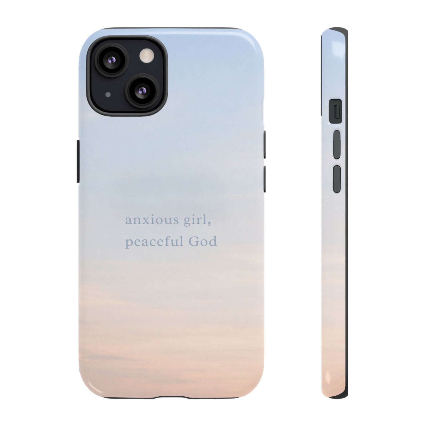 Anxious Girl, Peaceful God Phone Case