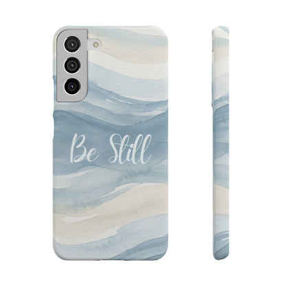 Be Still Blue Watercolour  – Snap Case