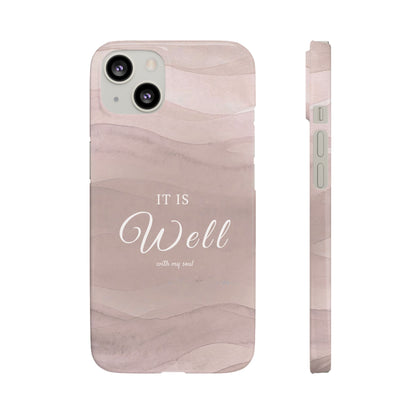 It Is Well Pink Snap Case