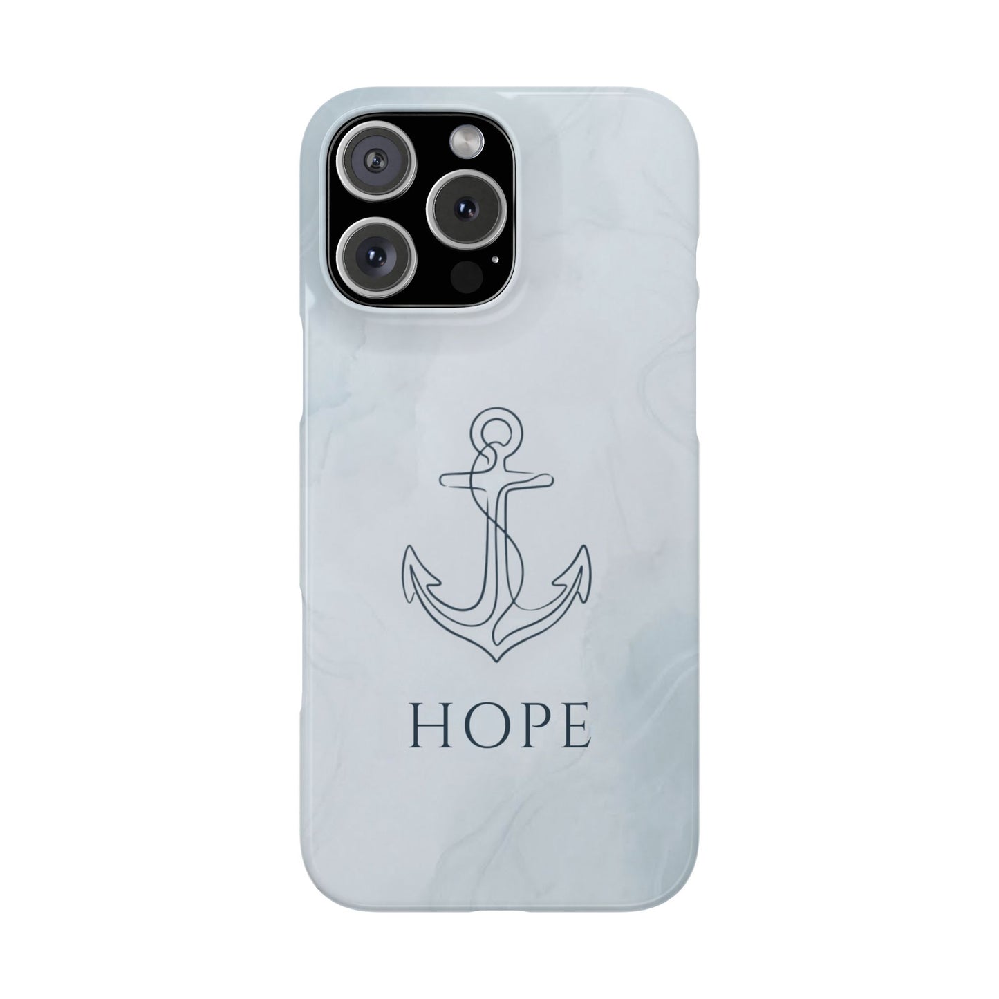 Hope Marble Nautical Snap Case