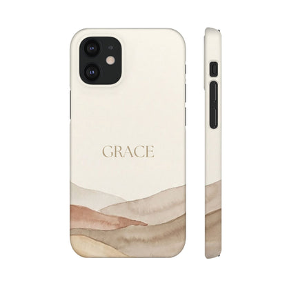 Grace Neutral Watercolour Snap Case