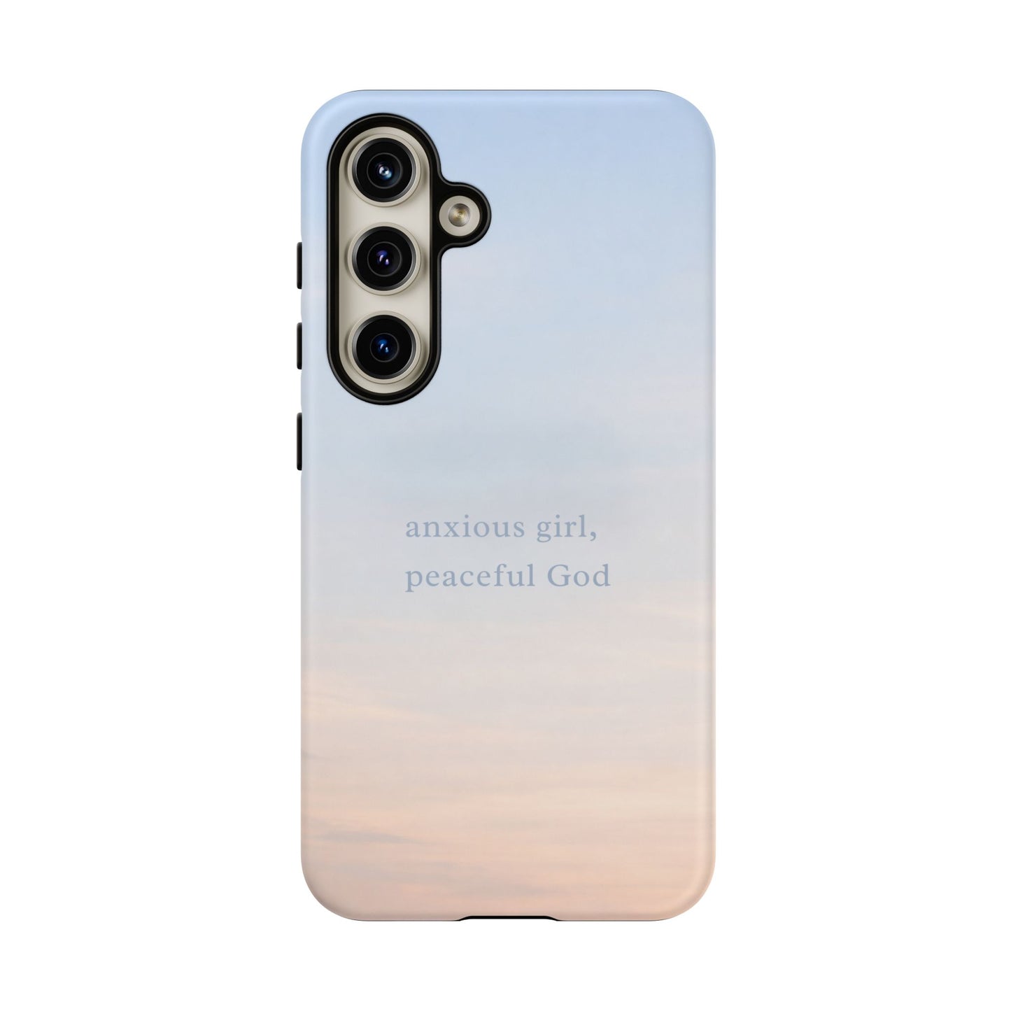 Anxious Girl, Peaceful God Phone Case