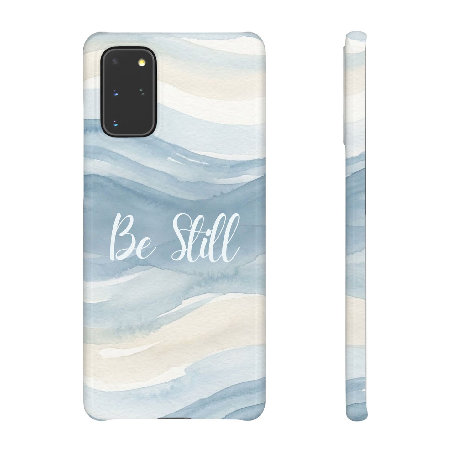 Be Still Blue Watercolour  – Snap Case