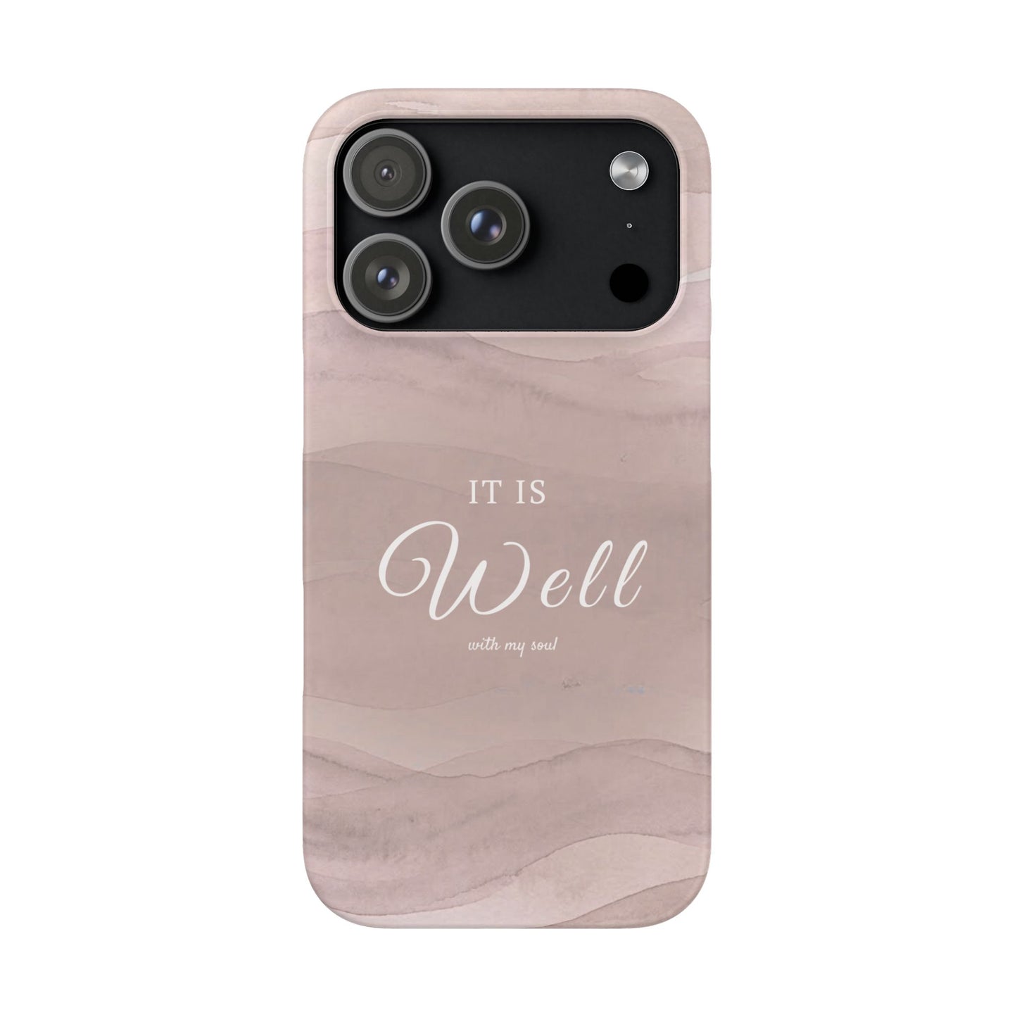 It Is Well Pink Snap Case