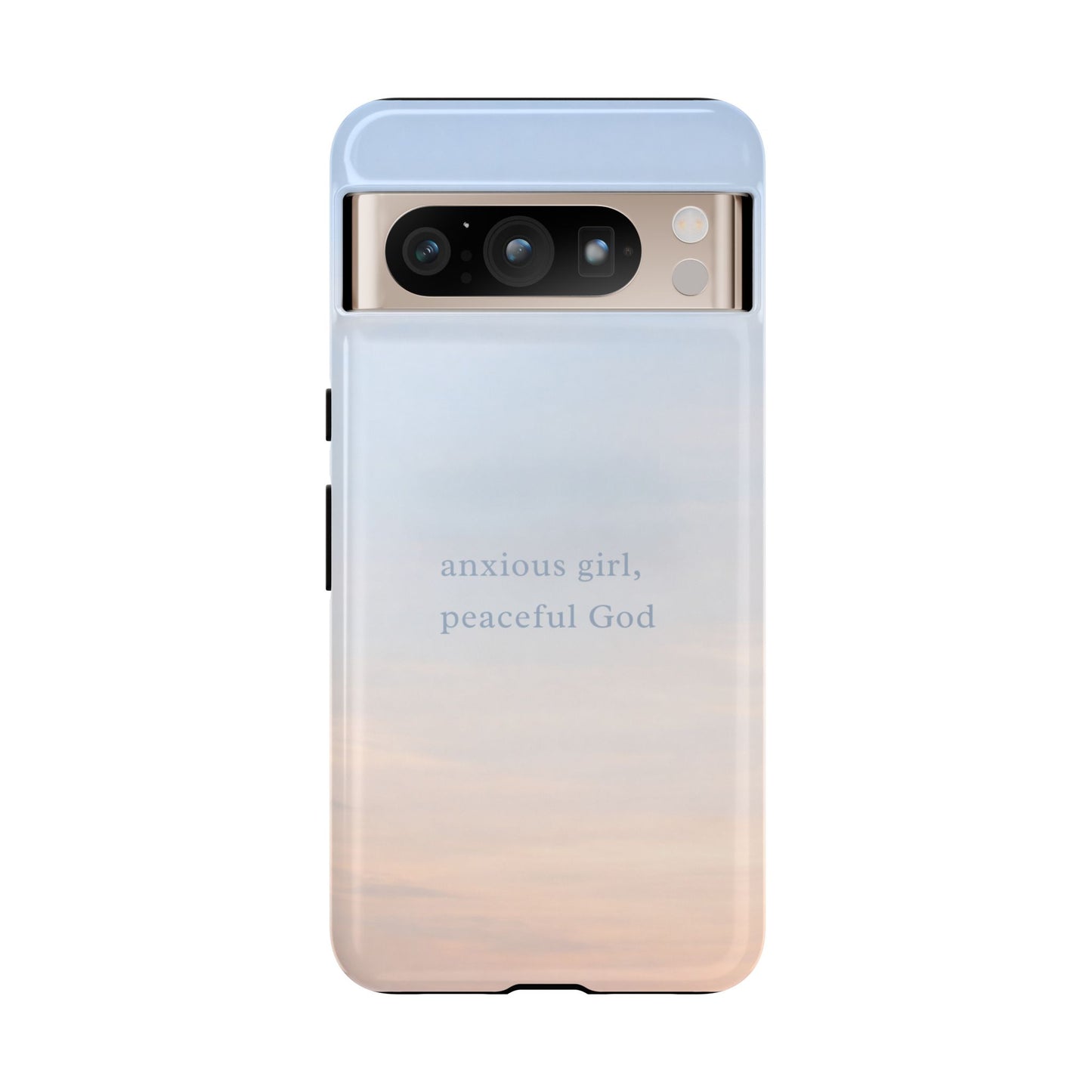 Anxious Girl, Peaceful God Phone Case