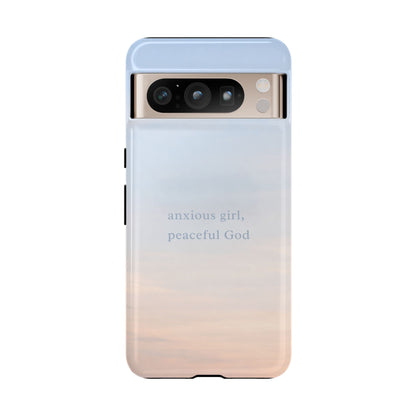 Anxious Girl, Peaceful God Phone Case