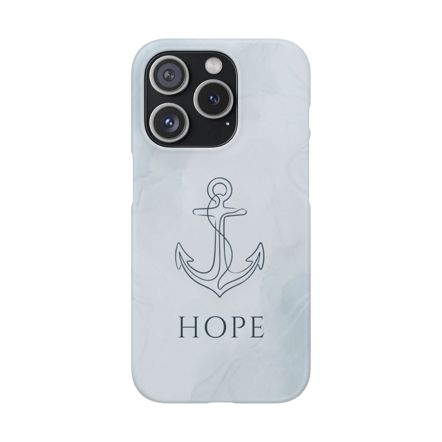 Hope Marble Nautical Snap Case