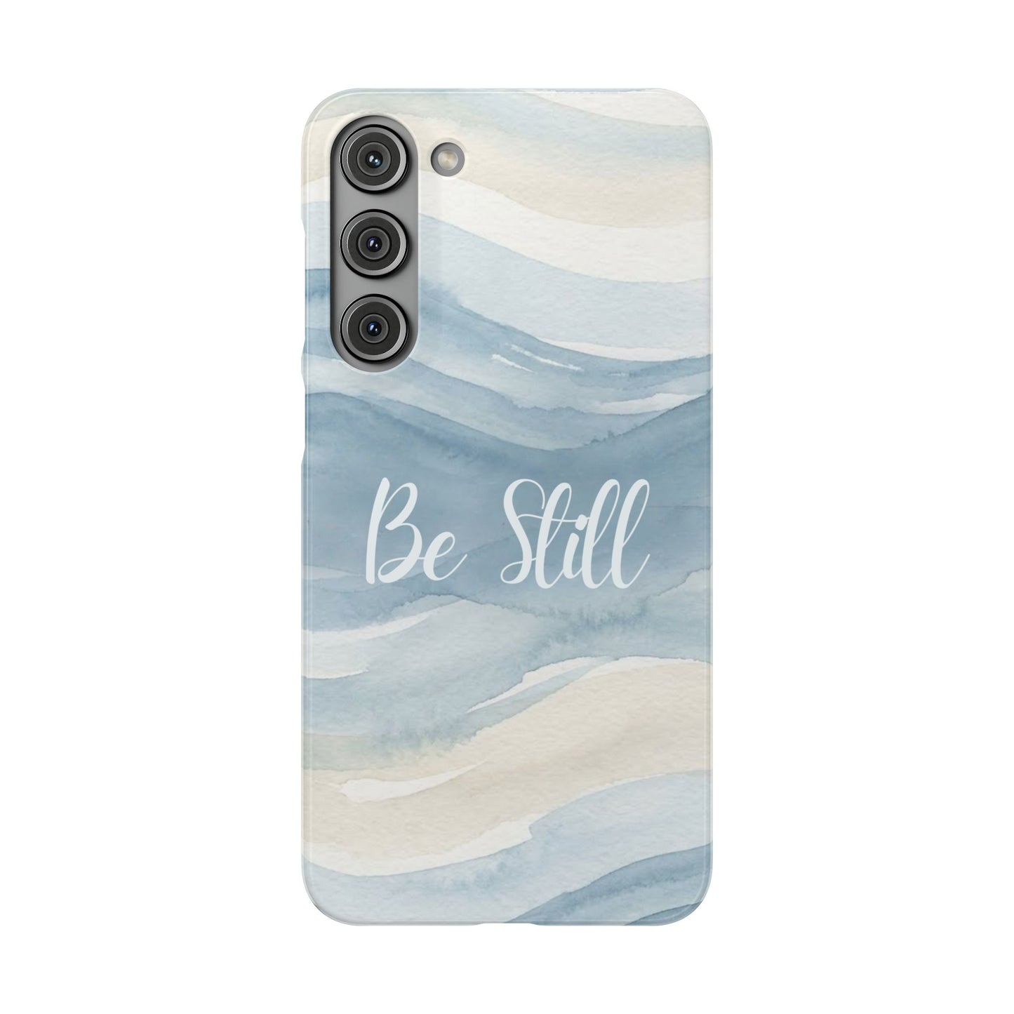 Be Still Blue Watercolour  – Snap Case