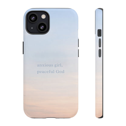 Anxious Girl, Peaceful God Phone Case