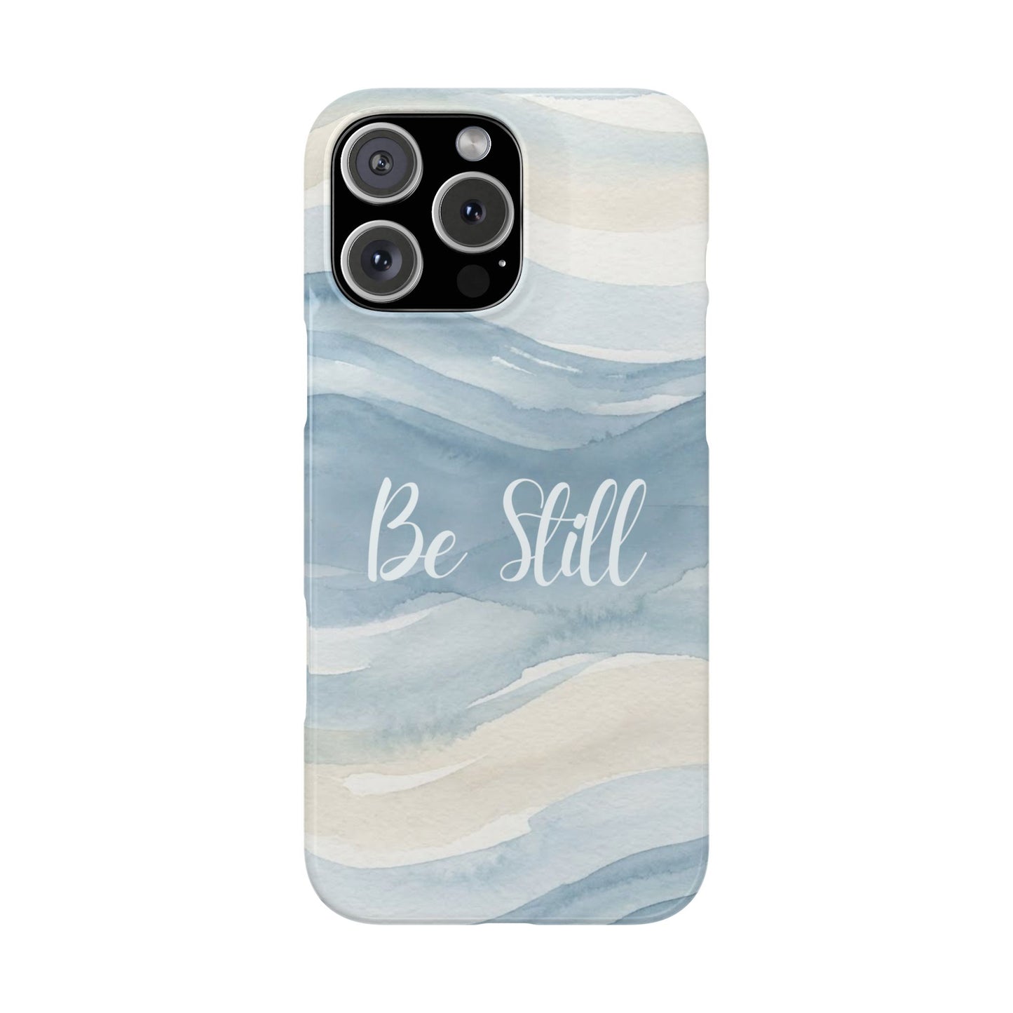 Be Still Blue Watercolour  – Snap Case