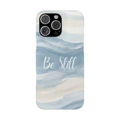 Be Still Blue Watercolour  – Snap Case