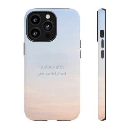 Anxious Girl, Peaceful God Phone Case