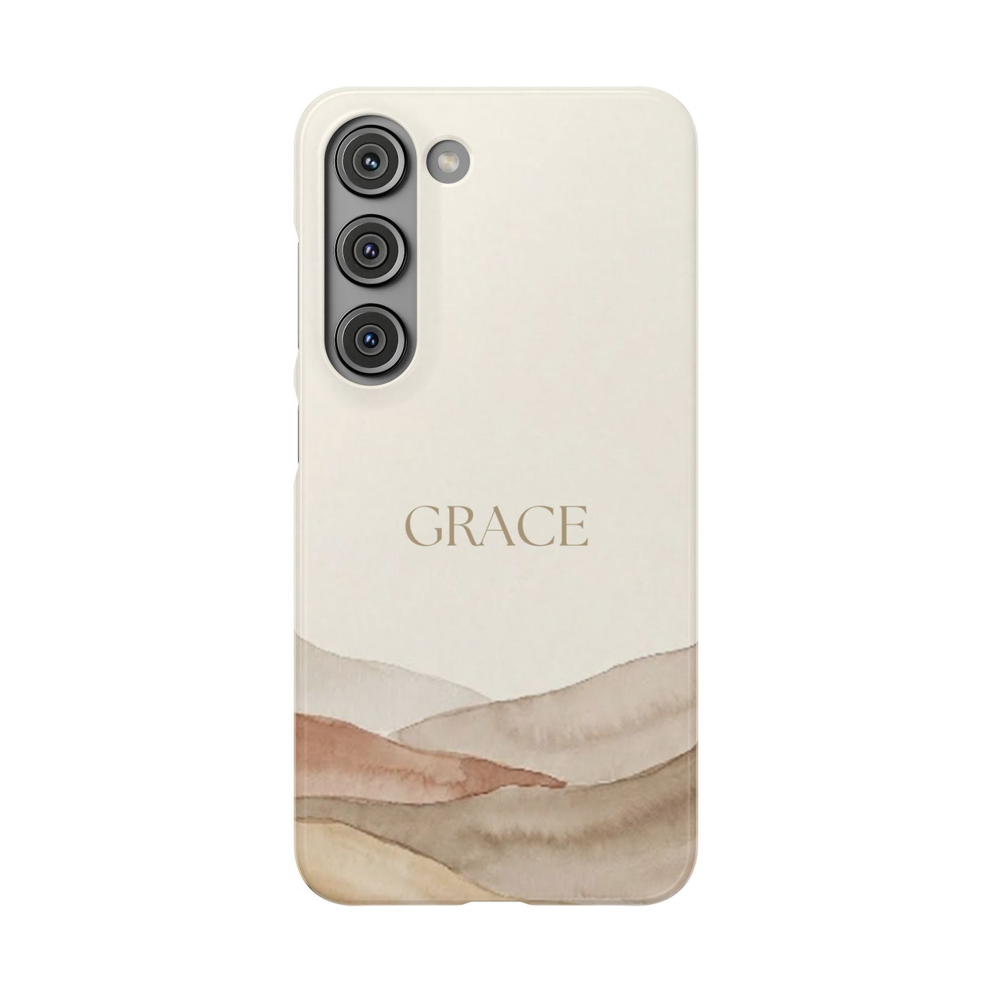 Grace Neutral Watercolour Snap Case