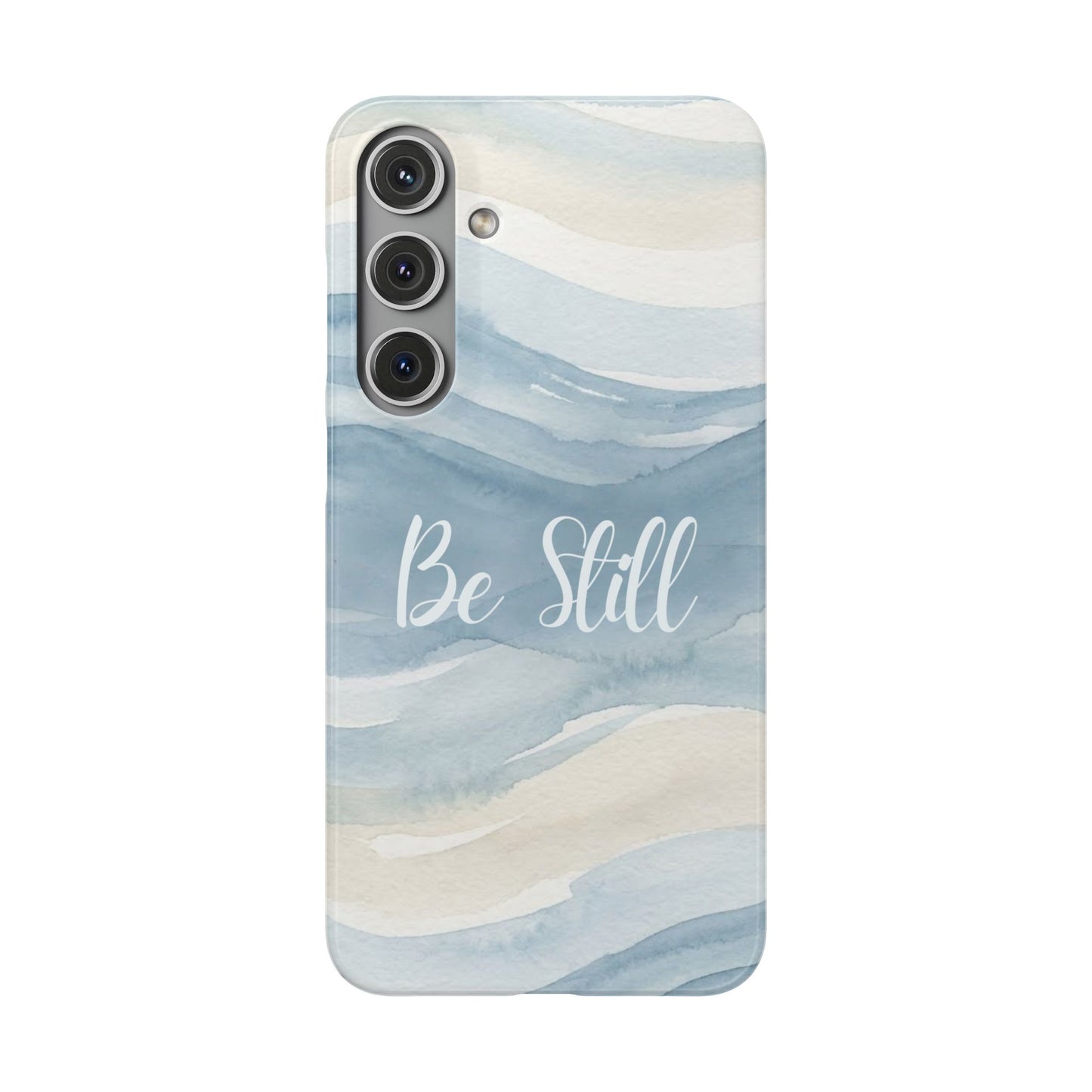 Be Still Blue Watercolour  – Snap Case