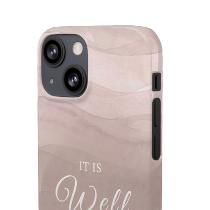 It Is Well Pink Snap Case
