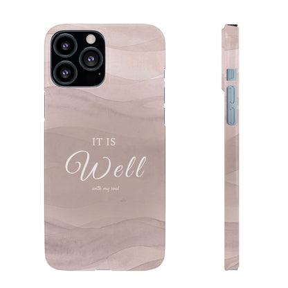 It Is Well Pink Snap Case
