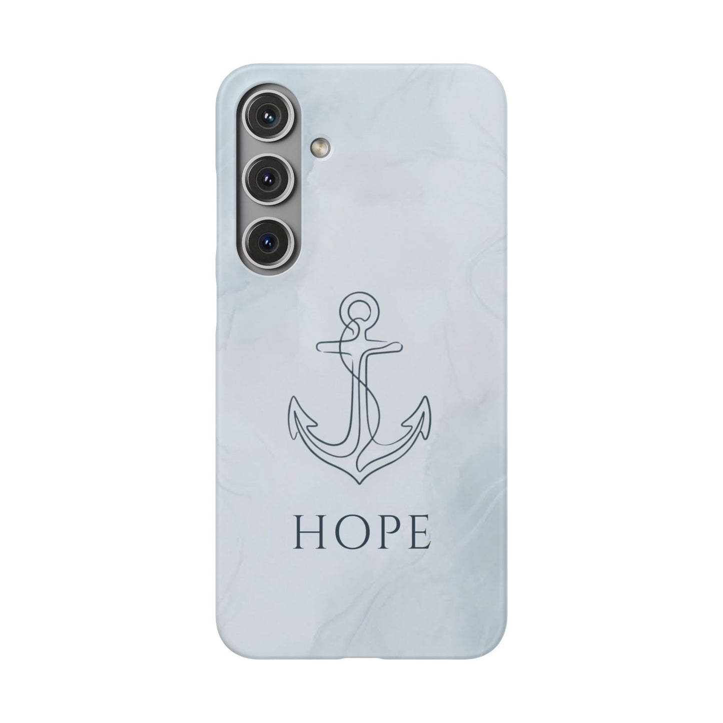 Hope Marble Nautical Snap Case