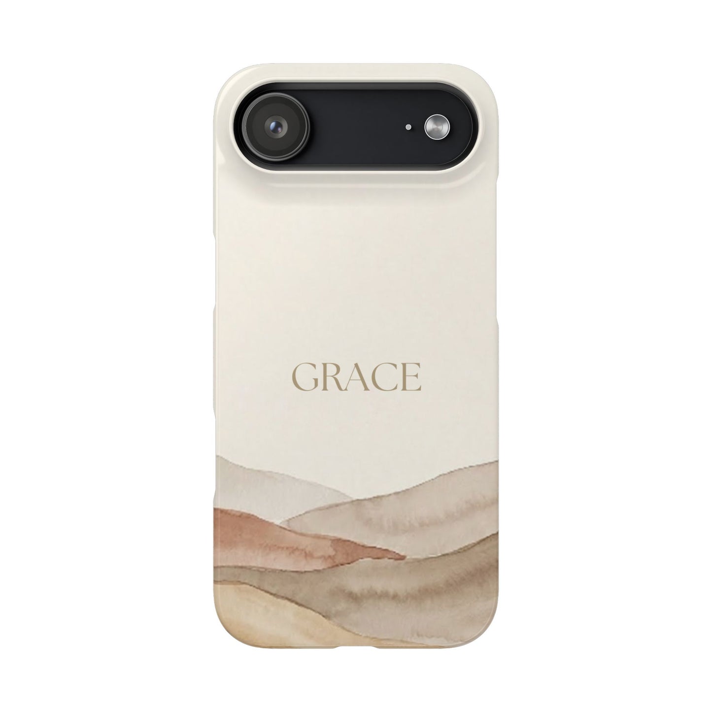 Grace Neutral Watercolour Snap Case