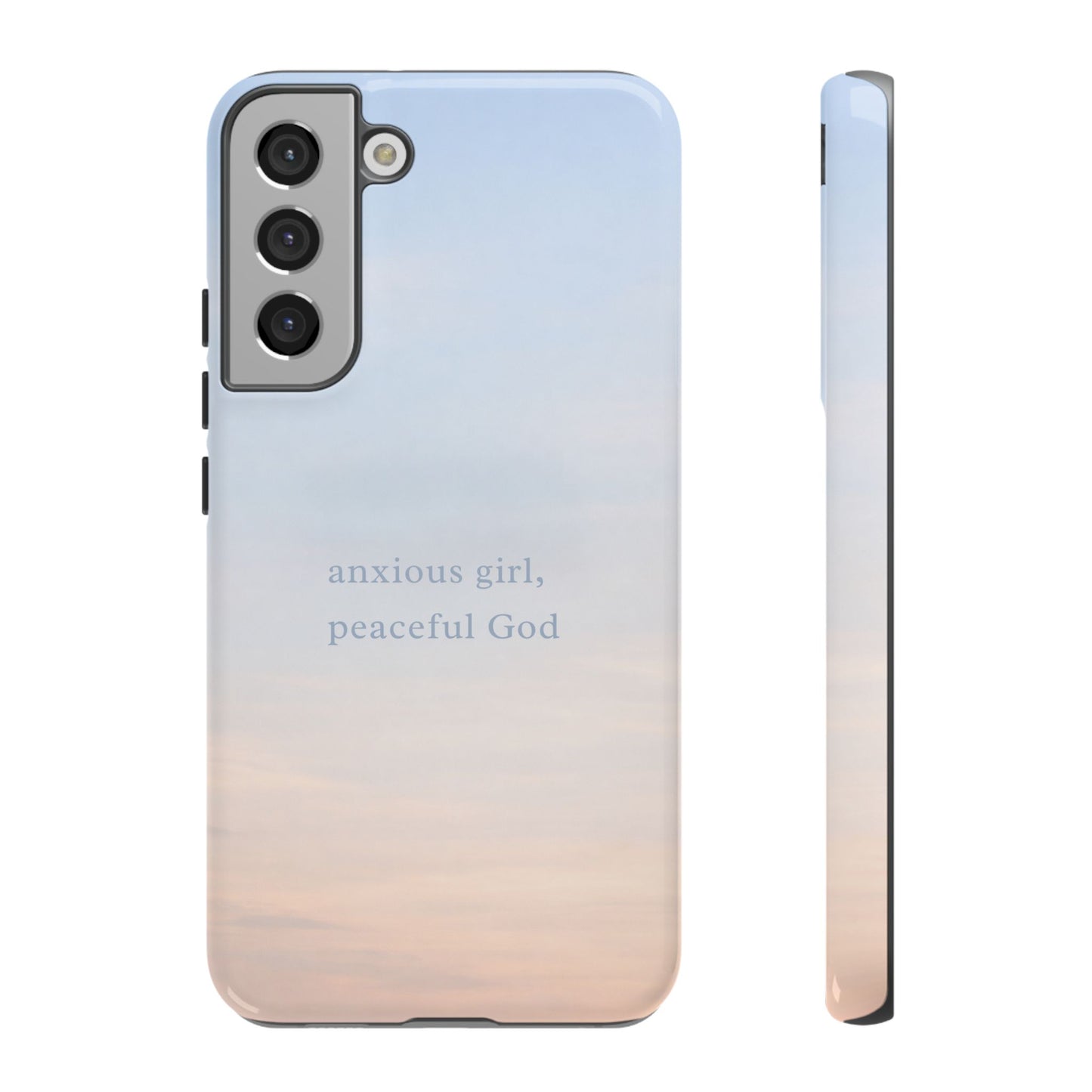 Anxious Girl, Peaceful God Phone Case