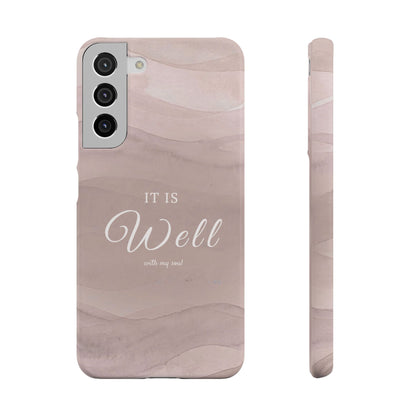 It Is Well Pink Snap Case