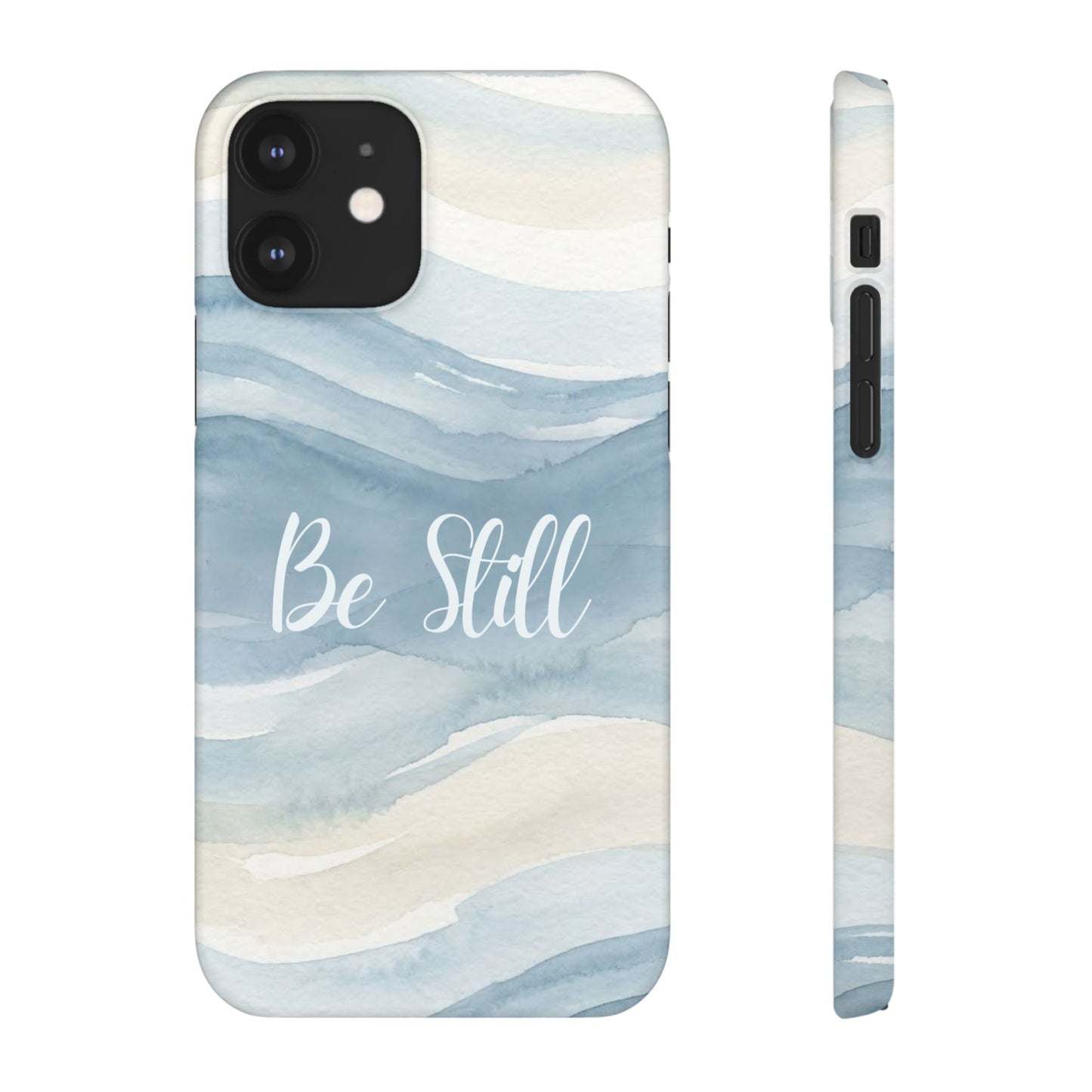 Be Still Blue Watercolour  – Snap Case