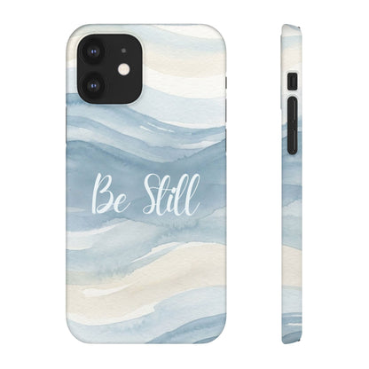 Be Still Blue Watercolour  – Snap Case