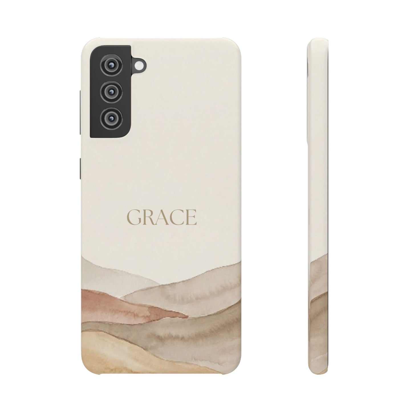 Grace Neutral Watercolour Snap Case