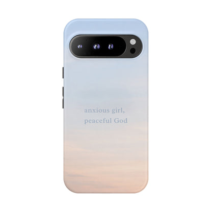 Anxious Girl, Peaceful God Phone Case