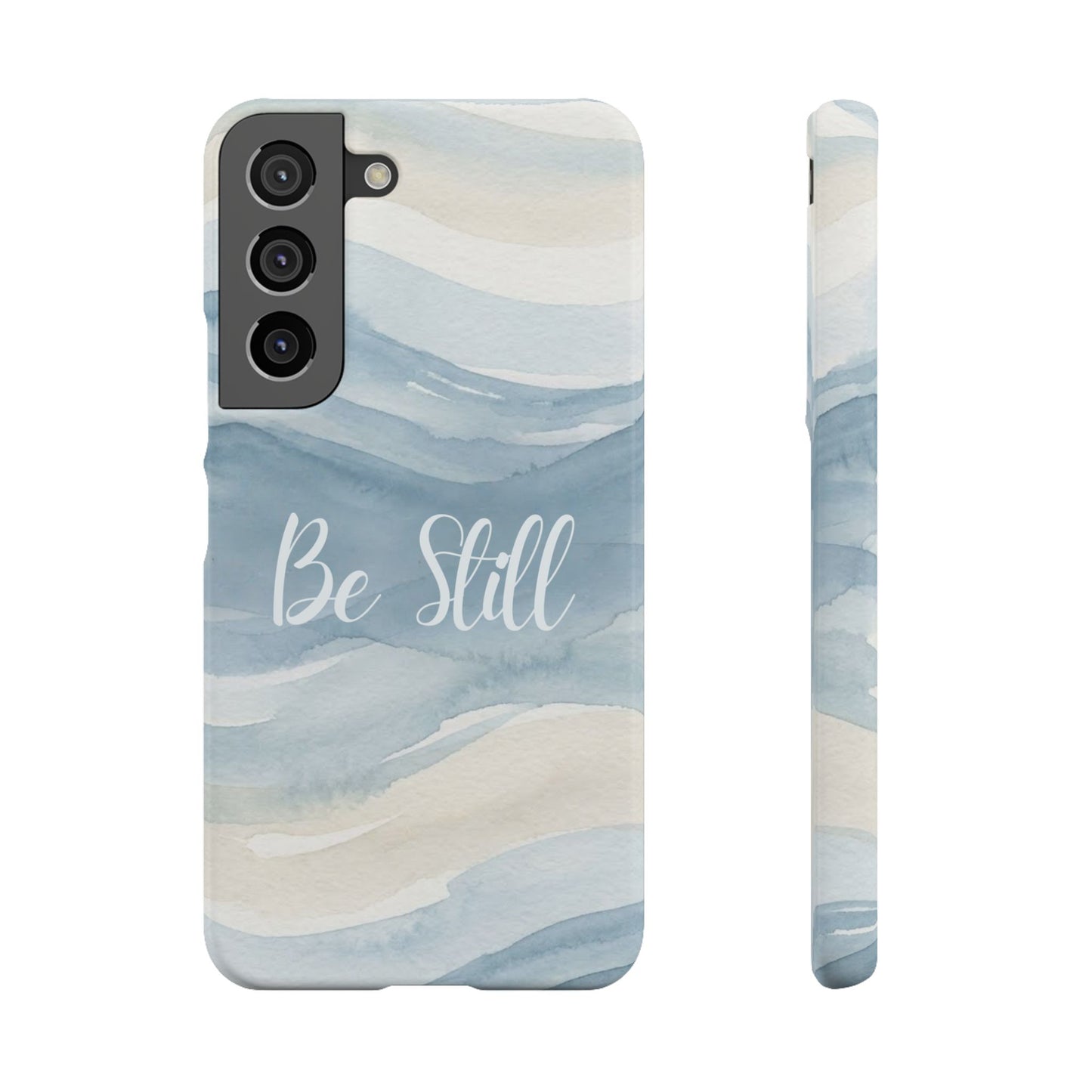 Be Still Blue Watercolour  – Snap Case