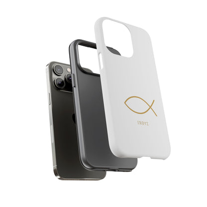 Gold Ichthys Fish Phone Case