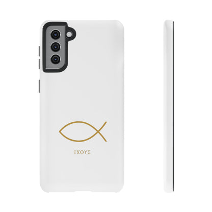 Gold Ichthys Fish Phone Case